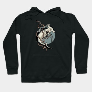 Vintage Hammerhead Shark Illustration Hoodie